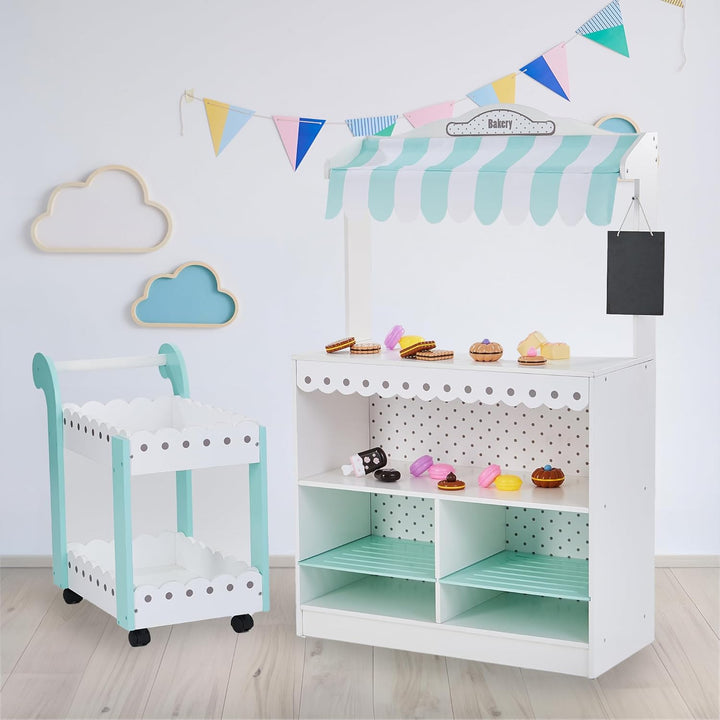 Teamson Kids - My Dream Bäckerei Dessertständer - Weiss/Mint TD-13003A