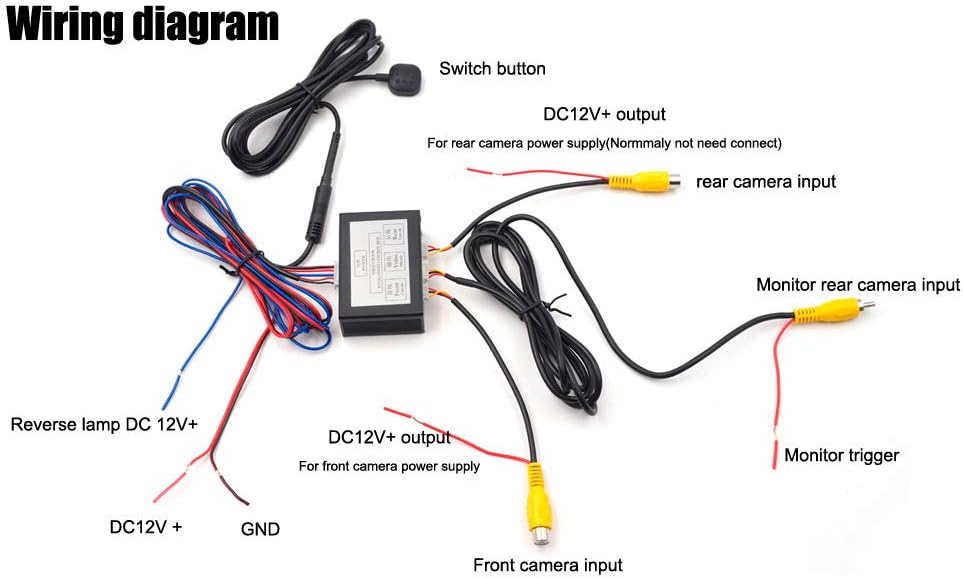 Smart Car Parking Camera Converter Switcher Vordere Rückansicht Video Switch Channel Control Box Ada