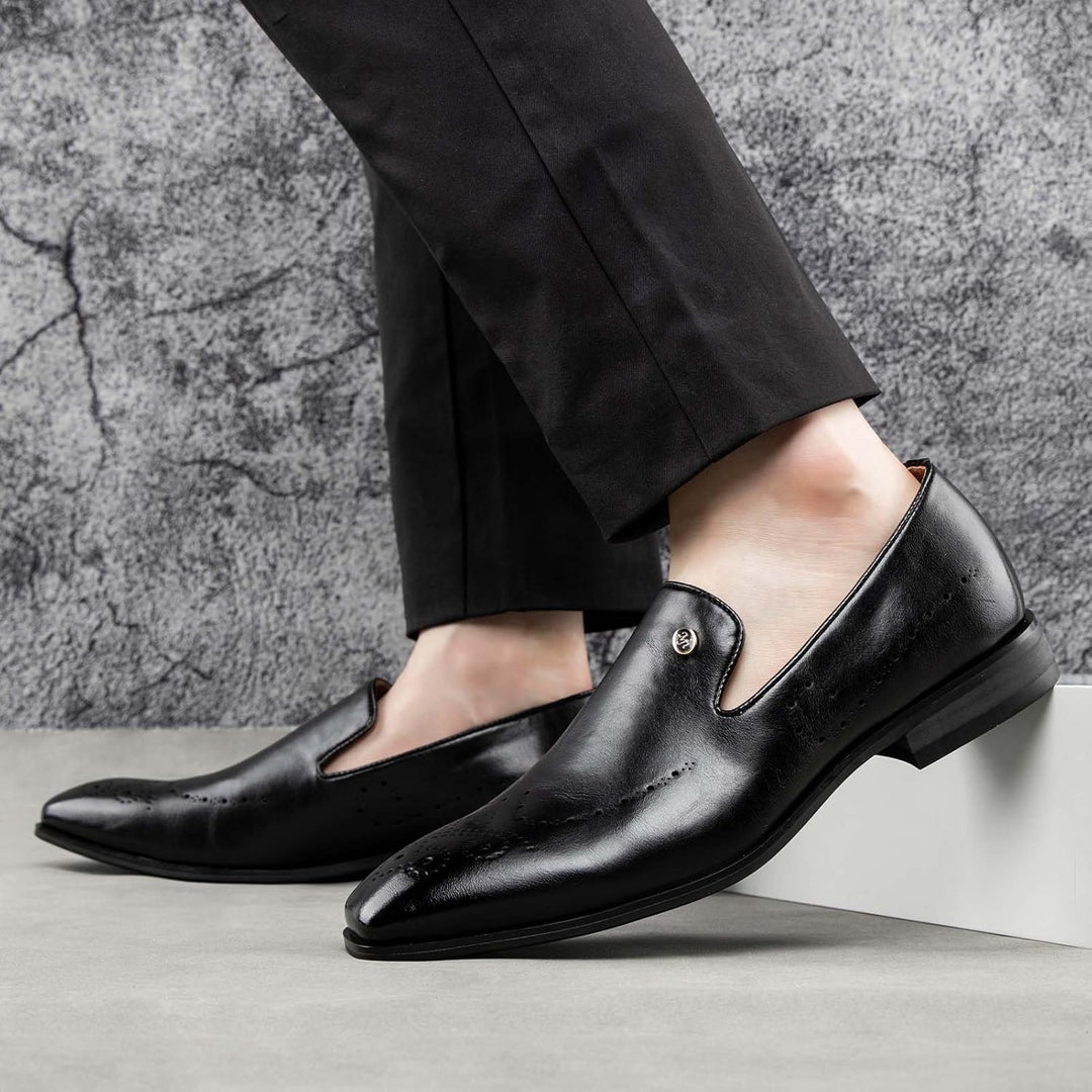 MEIJIANA Herren Mokassins Klassische Herren Anzug Schuhe Elegante Schuhe Leder Sommer Freizeitschuhe