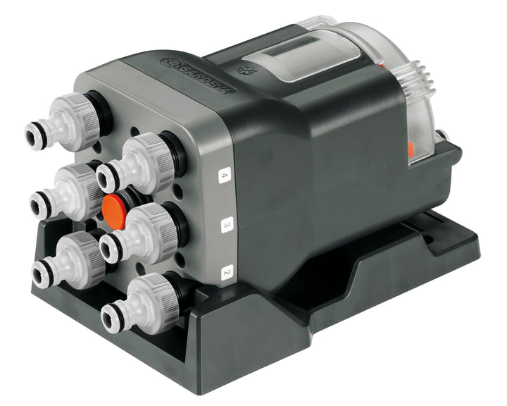 Gardena Wasserverteiler automatic: 6-Wege-Verteiler, einfache Bedienung, platzsparend, flexibel eins