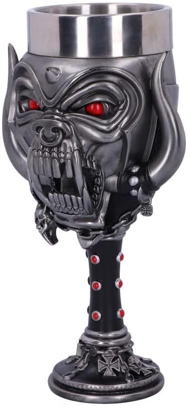 Nemesis Now Officially Licensed Goblet Glass, Silver, 20.5cm Offizielles Lizenzprodukt Motorhead Sna