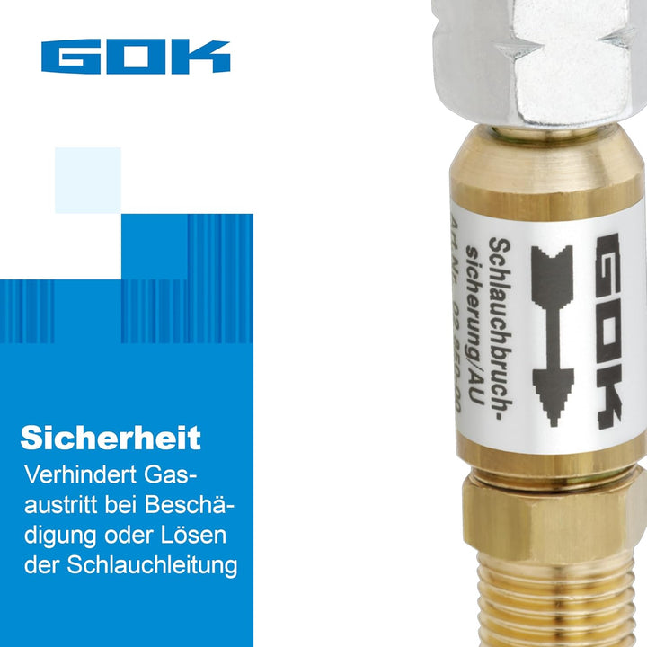 Schlauchbruch-Sicherung Grösse->30mbar