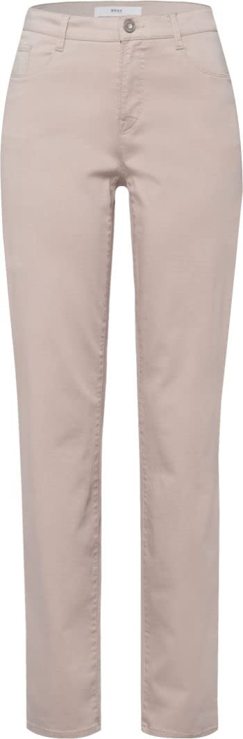 BRAX Damen Style Carola Five-Pocket Wertigem Baumwollsatin Hose 38W / 32L Toffee, 38W / 32L Toffee