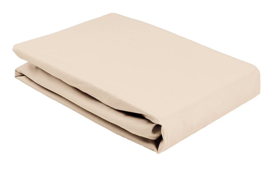 elegante Jersey Spannbettlaken Sand 90x200 - 100x220 cm, Sand 90x200 - 100x220 cm