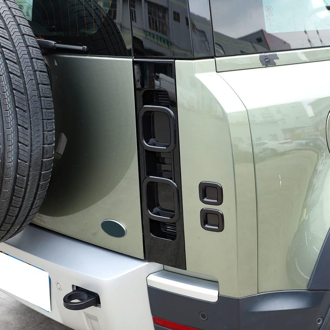 ABS-Rücklicht-Schutzrahmen für LR Defender 90 110 2020-2022, Schwarz, 6 Stück