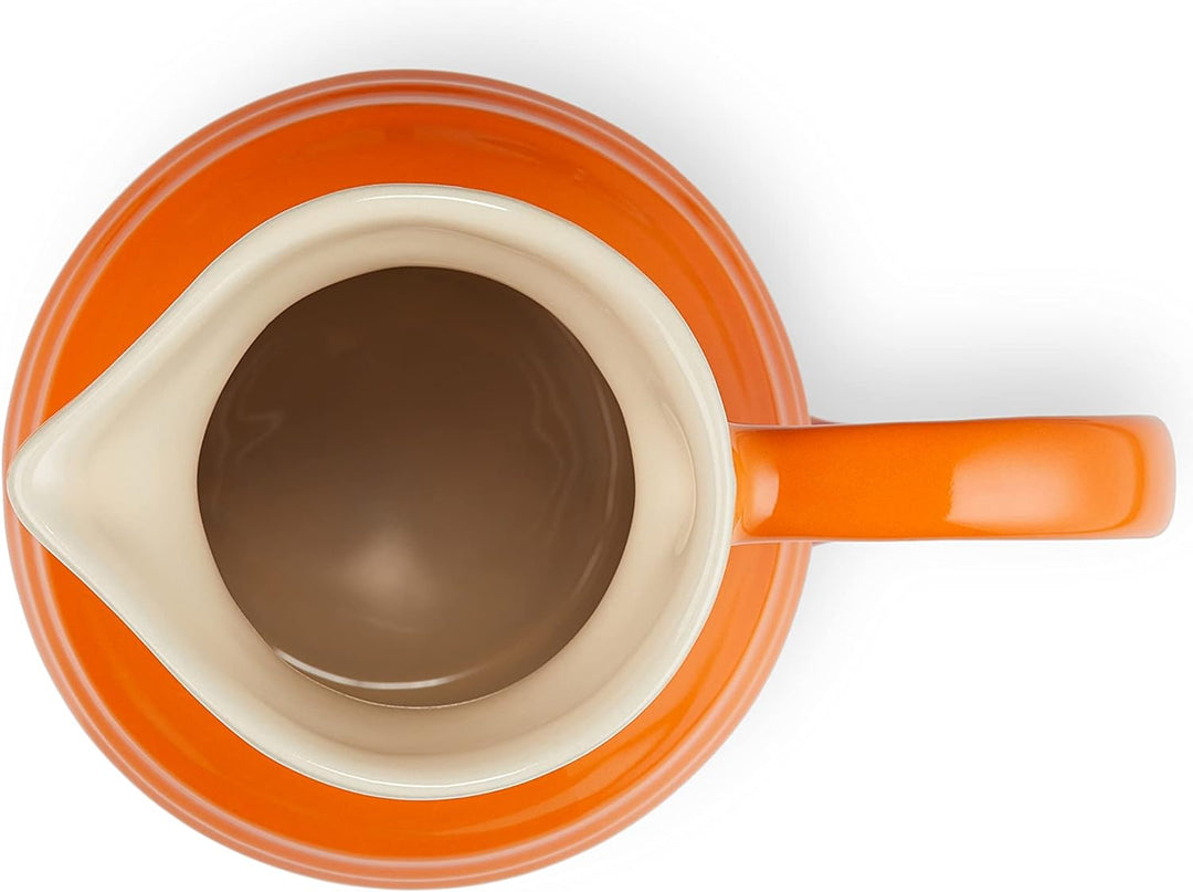 Le Creuset Kleiner Saftkrug Klassik aus Steinzeug, 0,6 L, Ofenrot, 80903060900005, Ofenrot