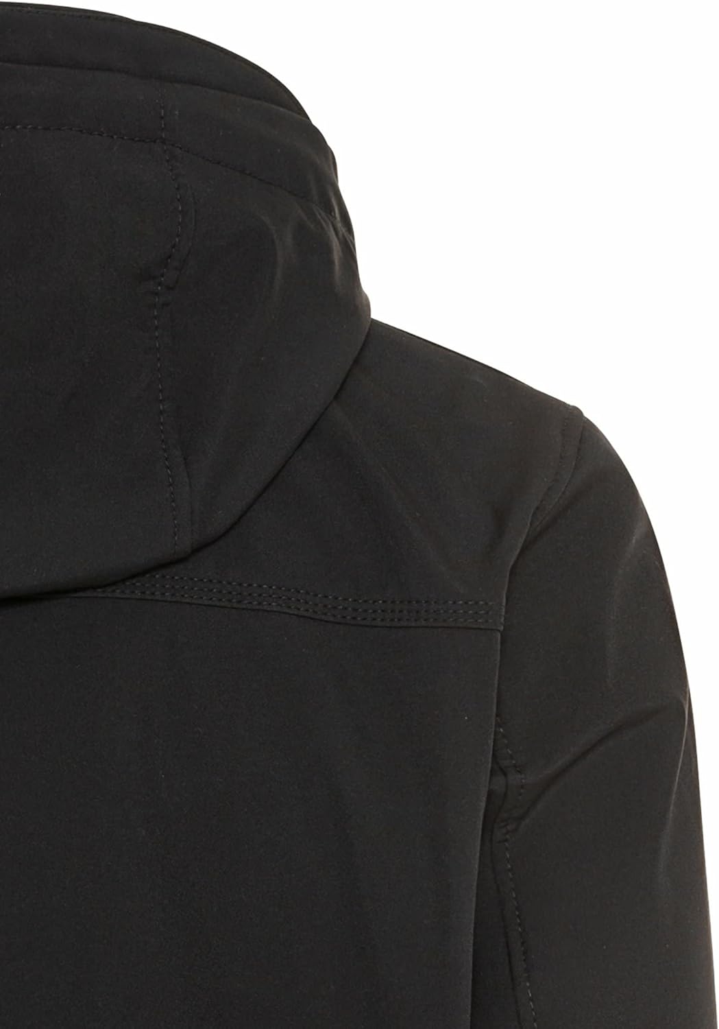 camel active Herren Wind- und Wasserabweisende Softshell-Jacke mit Abnehmbarer Kapuze 25 Schwarz, 25