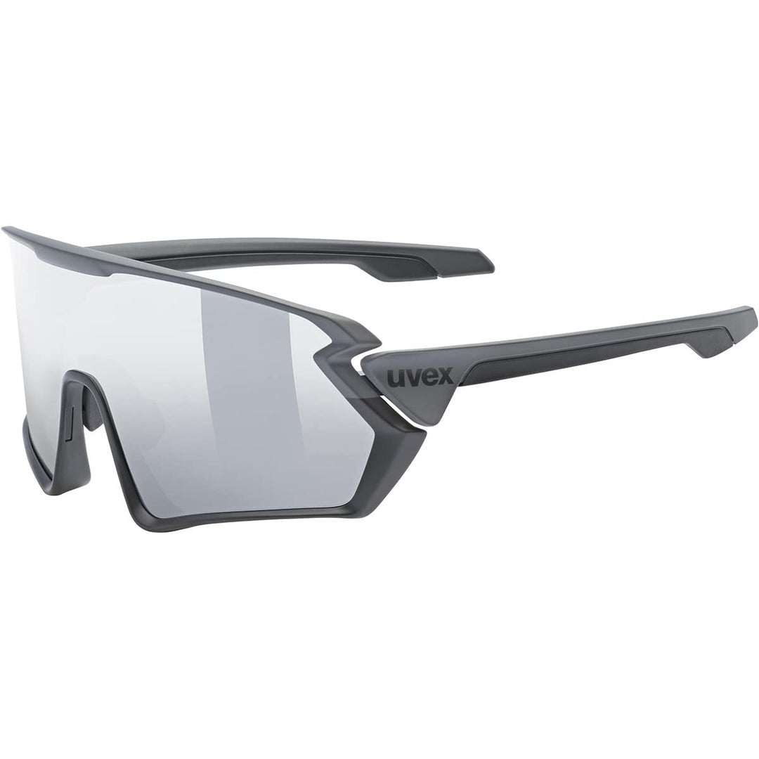 Uvex Unisex Sportstyle 231 Sportbrille (1er Pack) Einheitsgrösse black-grey mat/mirror silver, Einhe