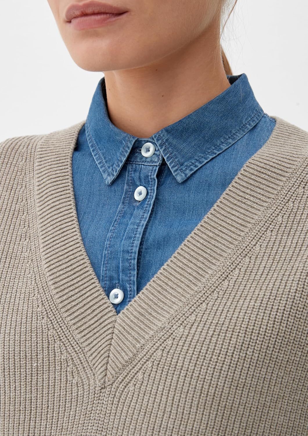 s.Oliver Damen Strickpullunder 42 Braun, 42 Braun