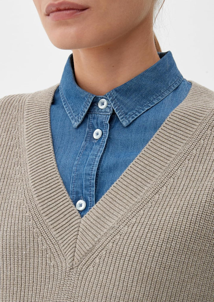 s.Oliver Damen Strickpullunder 42 Braun, 42 Braun