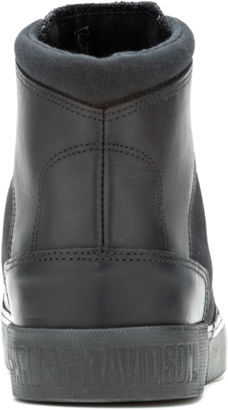 Harley-Davidson Unisex RosemontSneaker 34/35 EU Schwarz, 34/35 EU Schwarz