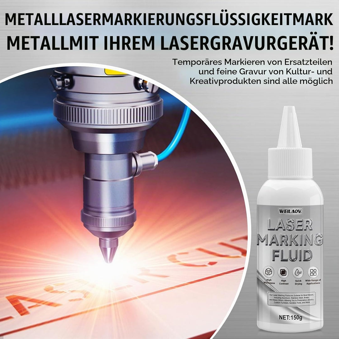 LasermarkierungsflüSsigkeit, Laser Markierungsspray für Metallmarkierung, Schnelltrocknend Lasermark