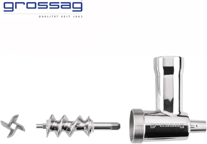 grossag 1352 KFW 5 aus Leichtmetall inklusive 3 Lochscheiben Fleischwolf Vorsatz Leichtmetall KFW 5,
