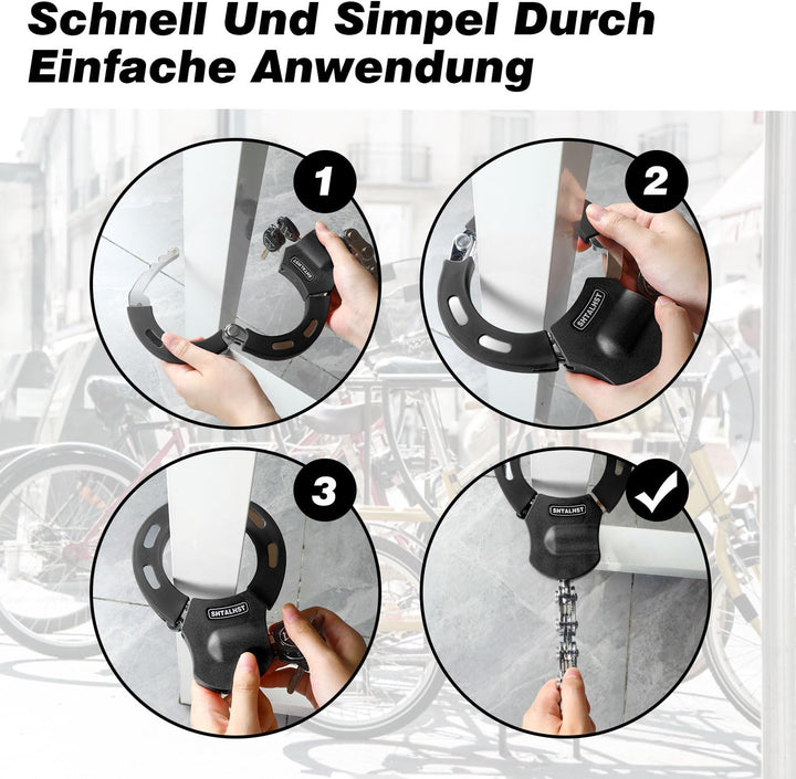 E Scooter Schloss, Handschellenschloss, Schloss für E Scooter und Rollerschloss, E Scooter Zubehör,