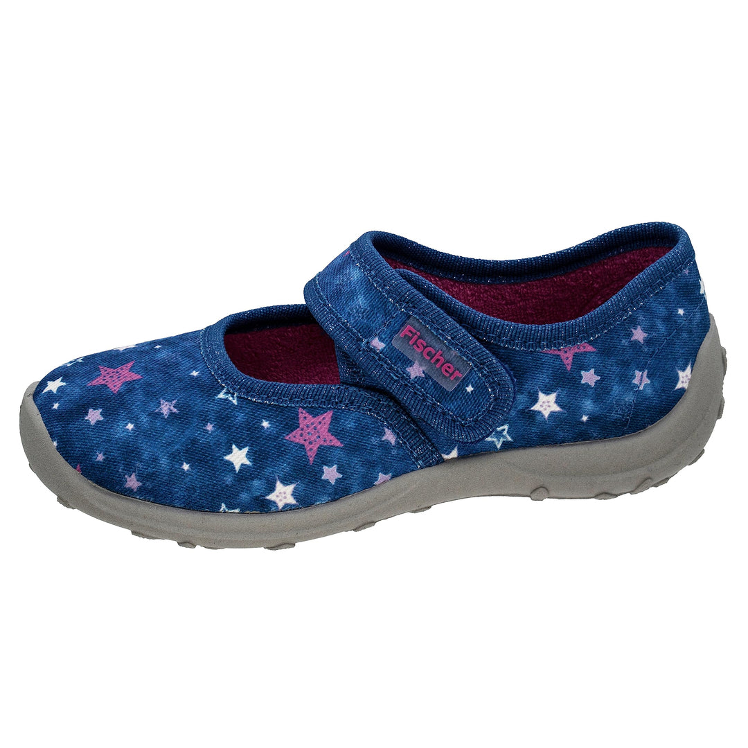 Fischer Mädchen Boogy Hausschuh 25 EU Blau, 25 EU Blau