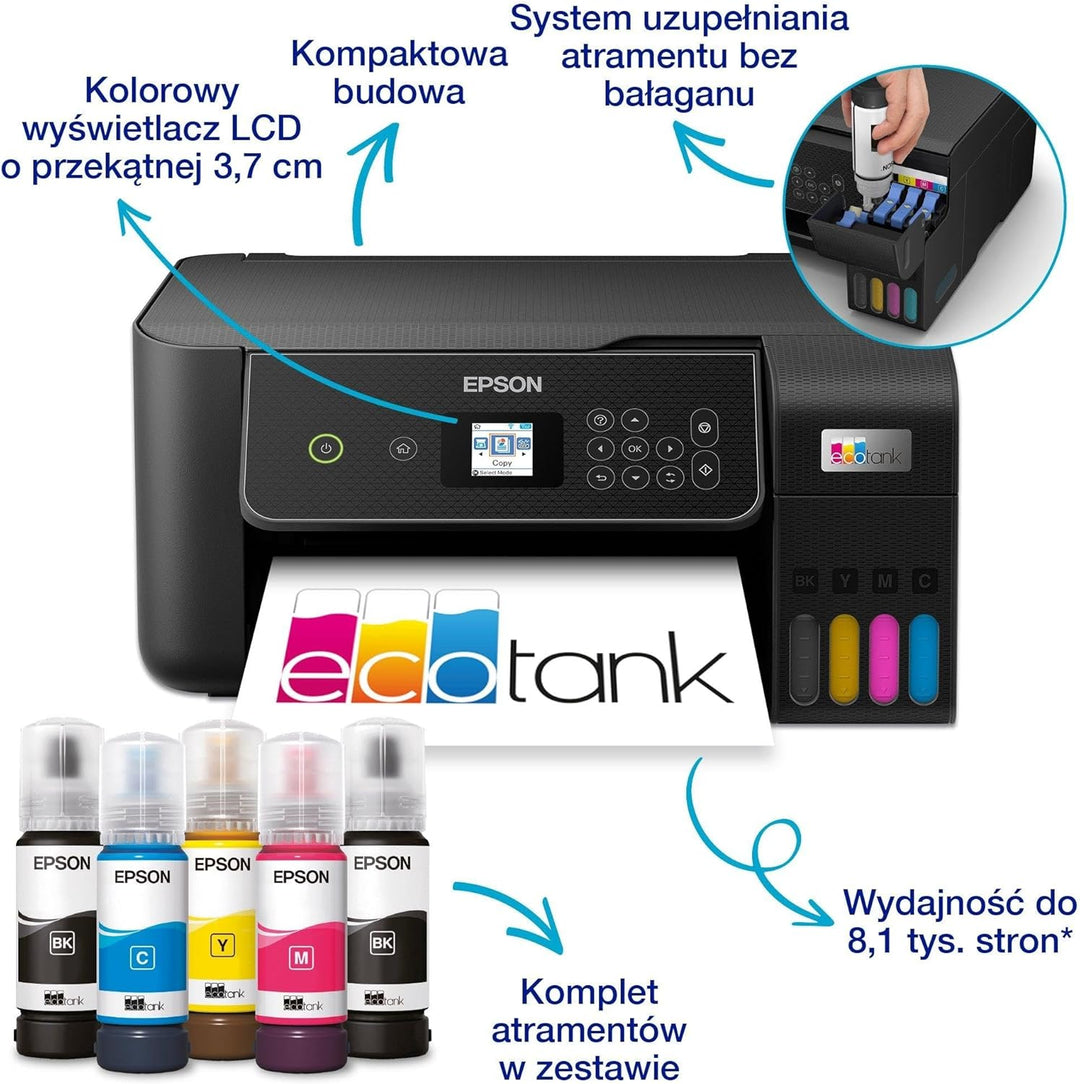 Epson EcoTank Printer | L3280 | Inkjet | Farbe | A4 | Wi-Fi | Schwarz