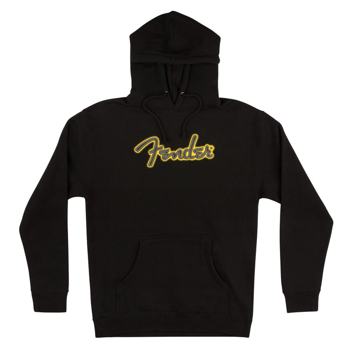 Fender© Yellow Stitch Logo Hoodie bk XL