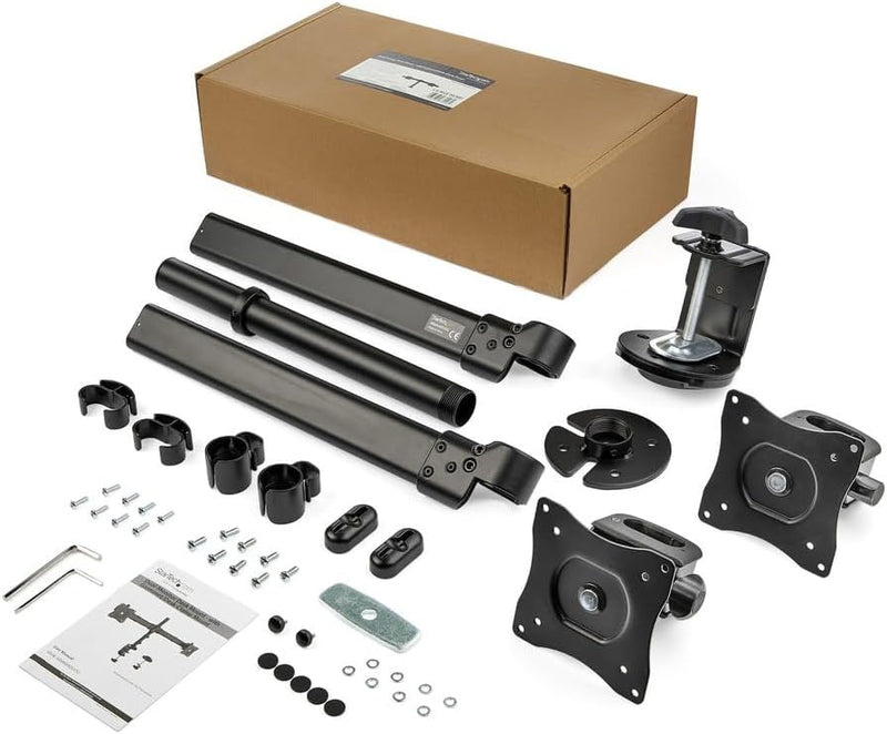 StarTech.com Dual-Monitor-Arm Halterung - Für bis zu 27-Zoll-Monitore - Flaches Design - Tischhalter