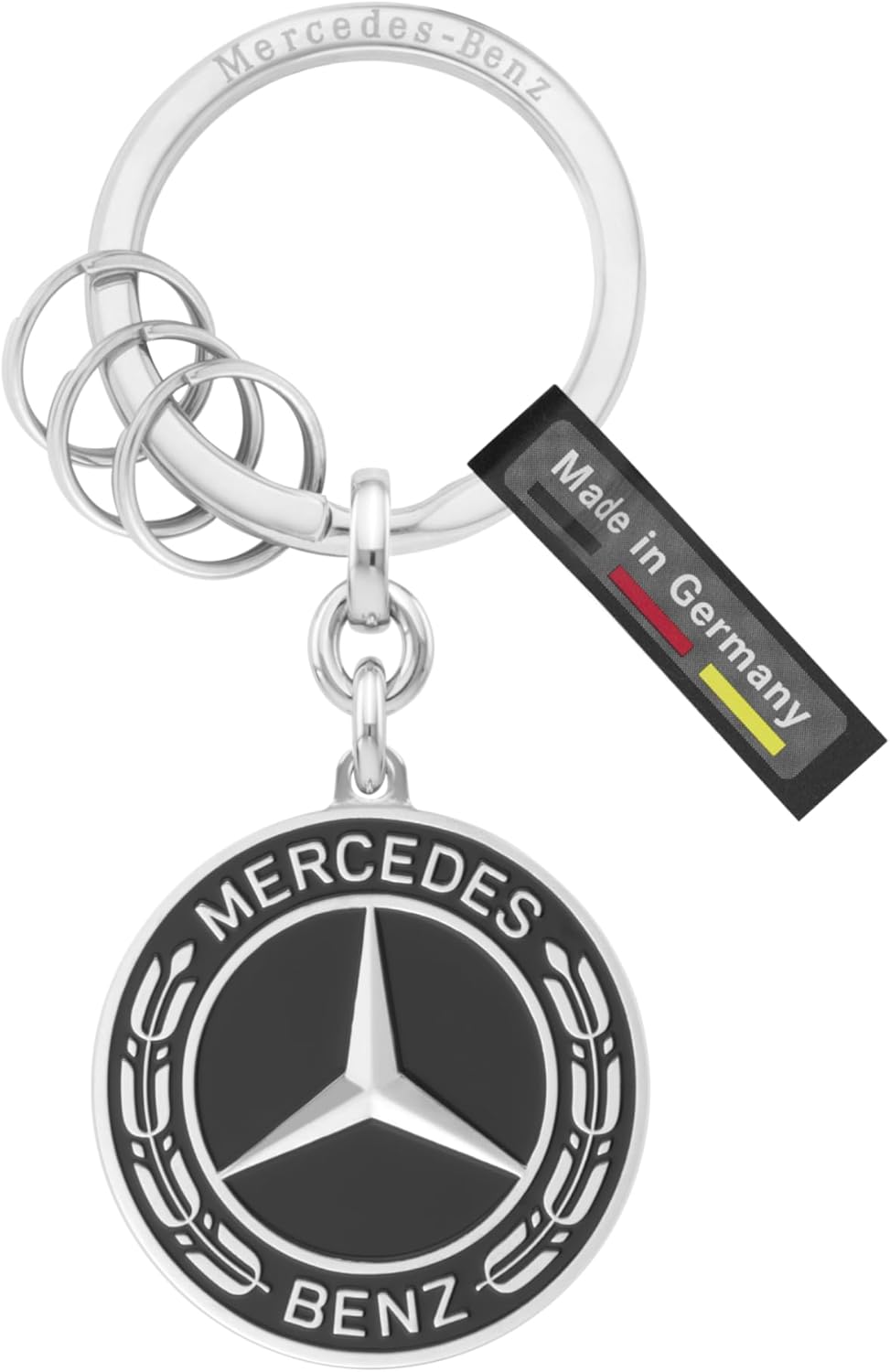 Mercedes-Benz Collection Schlüsselanhänger Untertürkheim | schwarz/silberfarben | Edelstahl