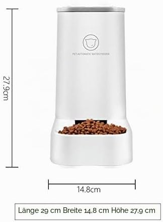 Automatischer Brunnenfutter- / Wasserspender-3.75Lx 2-teilig- Hunde- / Katzenfutter- / Haustierschal