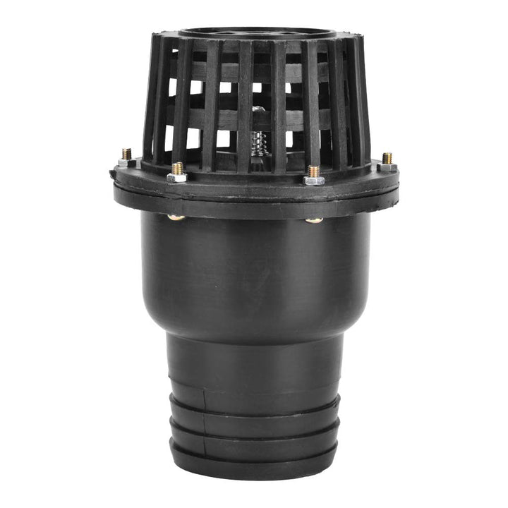 Wasserpumpenfussventil, schwarzes PVC-Niederdruck-Flachrückschlagventil, für Flüssigkeitsmaschine(3"