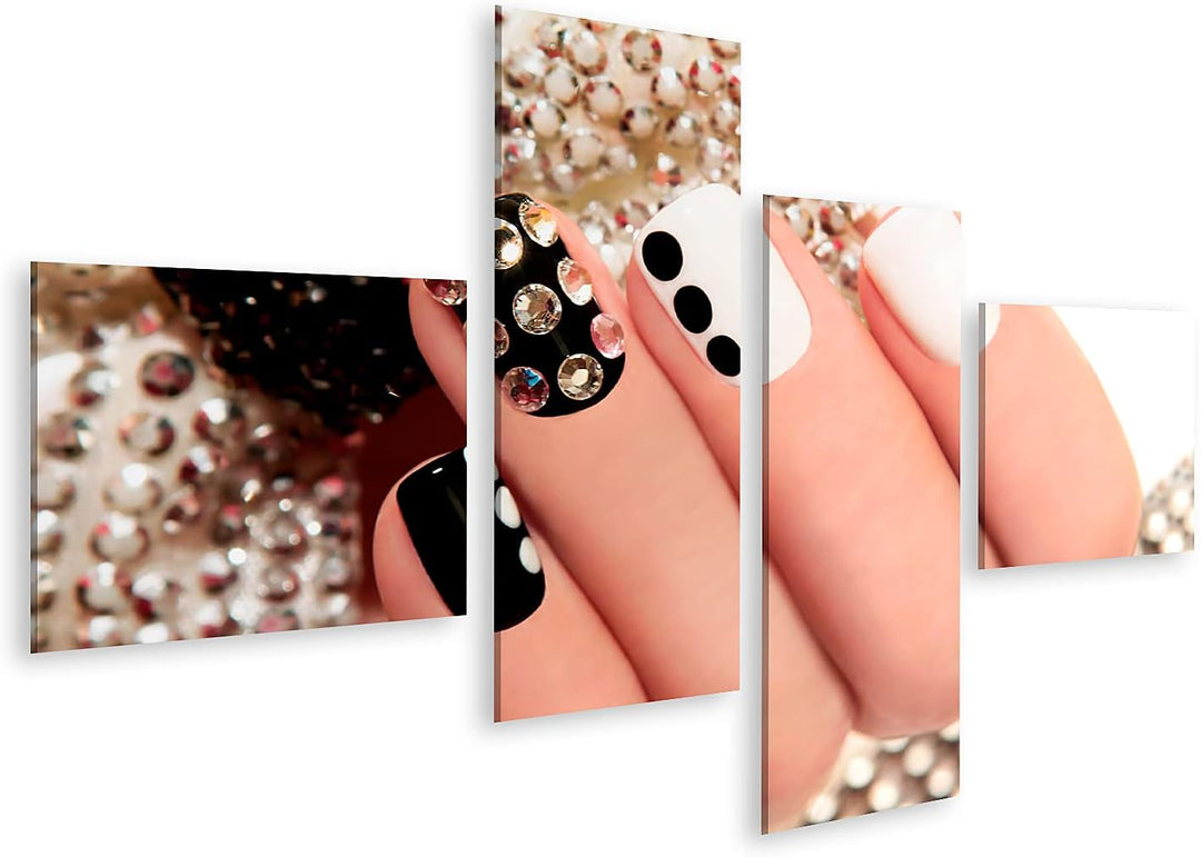 islandburner Bild auf Leinwand Maniküre Kurze Nägel Nagelstudio Bilder Wandbilder Poster Leinwand 15