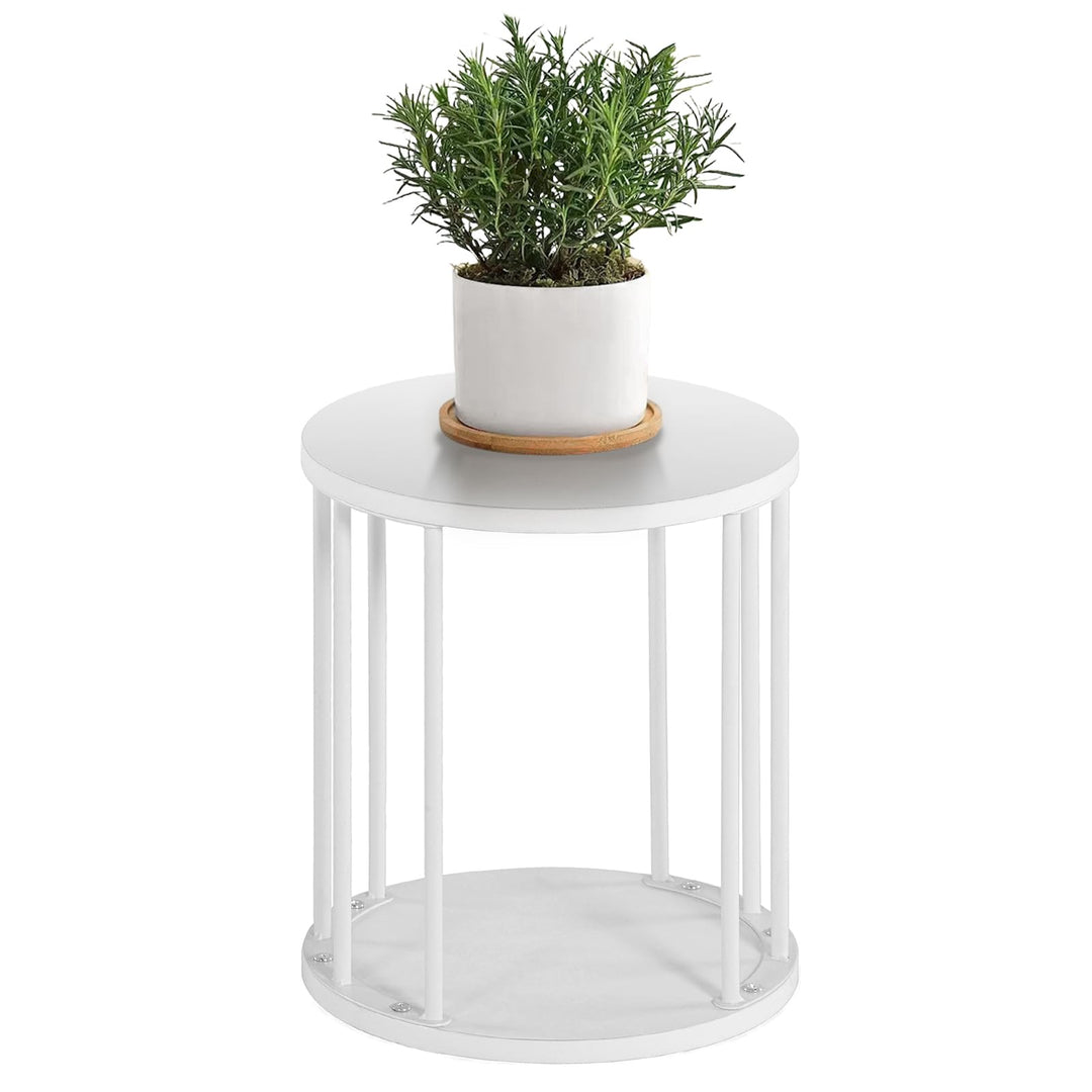HDANI Rund Pflanzenständer Metall 35cm,Solider und Robuster Blumenständer für Wohnzimmer, Garten,Bal
