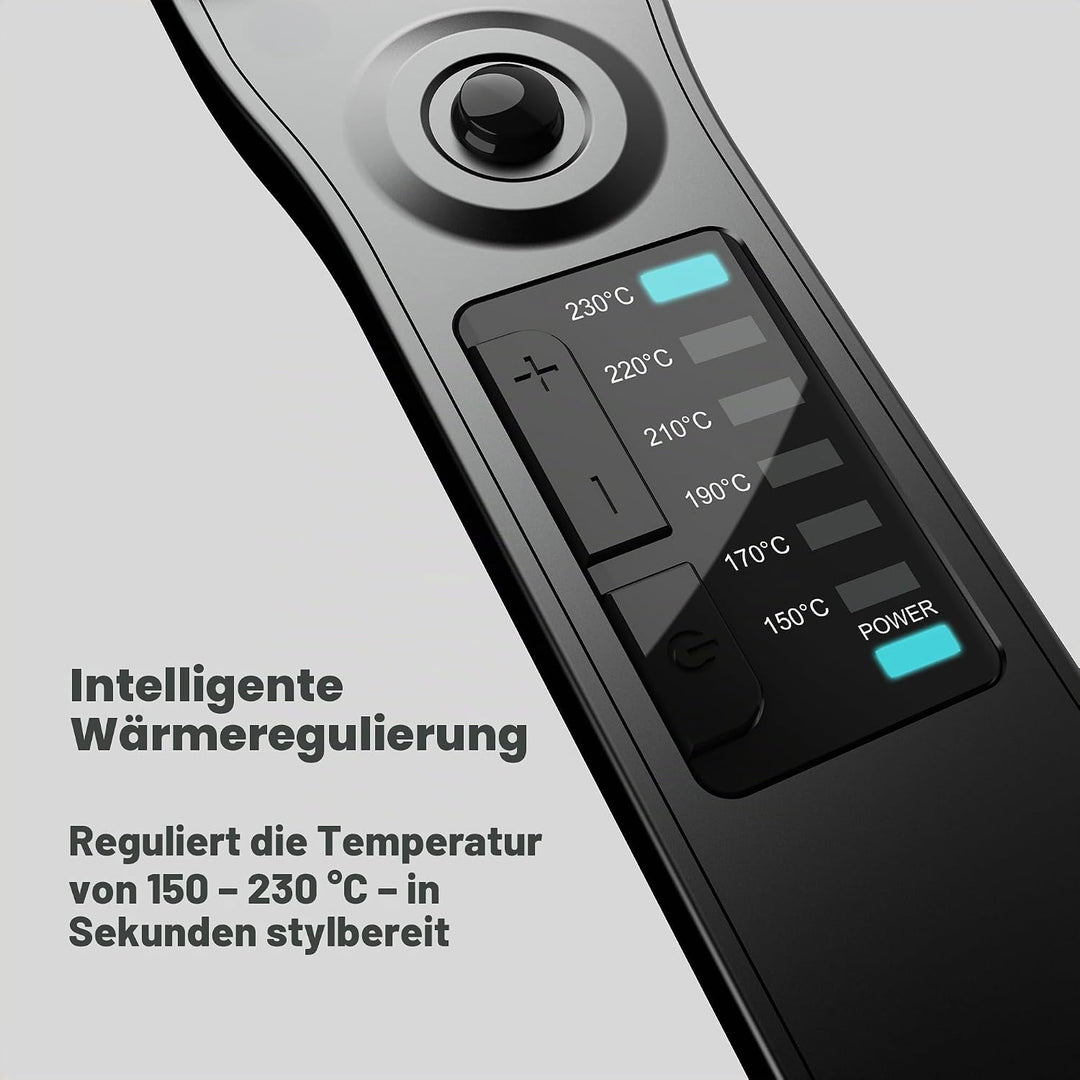 Revamp Progloss Steam Dampfglätteisen, Haarglätter mit Dampffunktion, ultraschnelles Hitzestyling mi