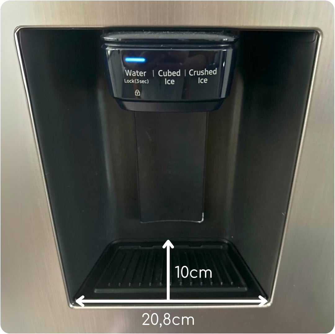Kühlschrank Tropfschale für Eis- & Wasserspender für Samsung | Premium passgenau | Magnetisch | Mult