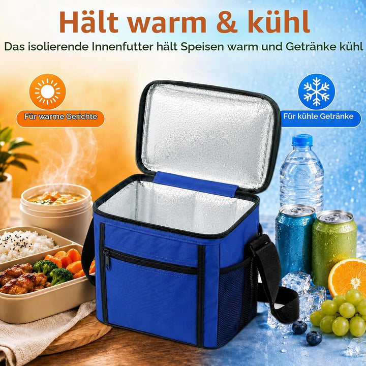 Kühltasche,10L Kühltasche Faltbar,Faltbar Isoliertasche,Picknicktasche,Tragbar Lunchtasche,Wasserdic
