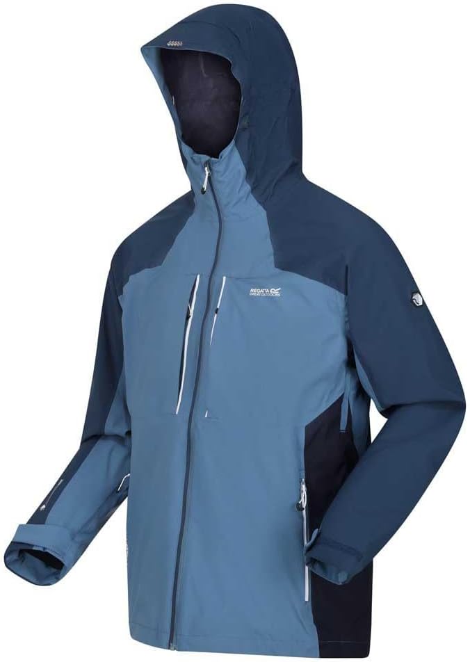 Regatta Outdoorjacke/Regenjacke Raddick für Herren Wasserdicht S Stellar/Blauer Flügel, S Stellar/Bl