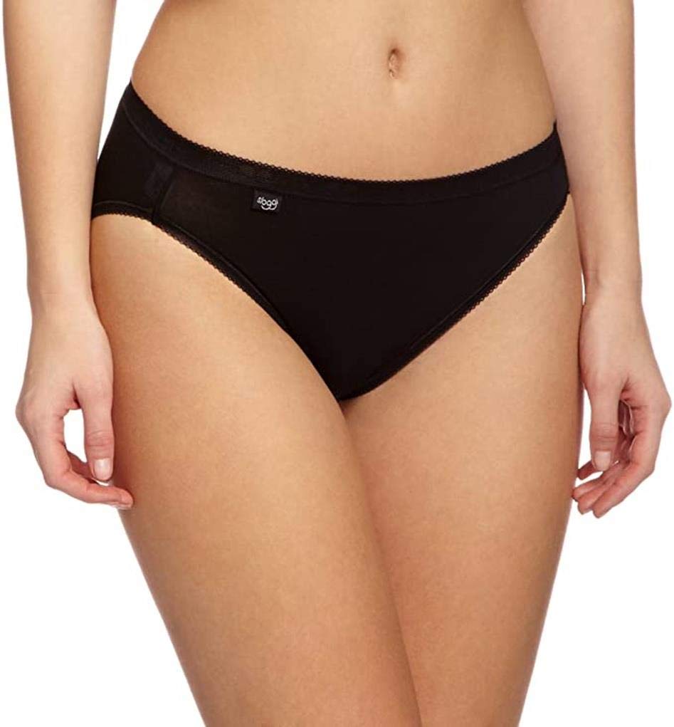 Sloggi Damen Slip (4er Pack), Schwarz