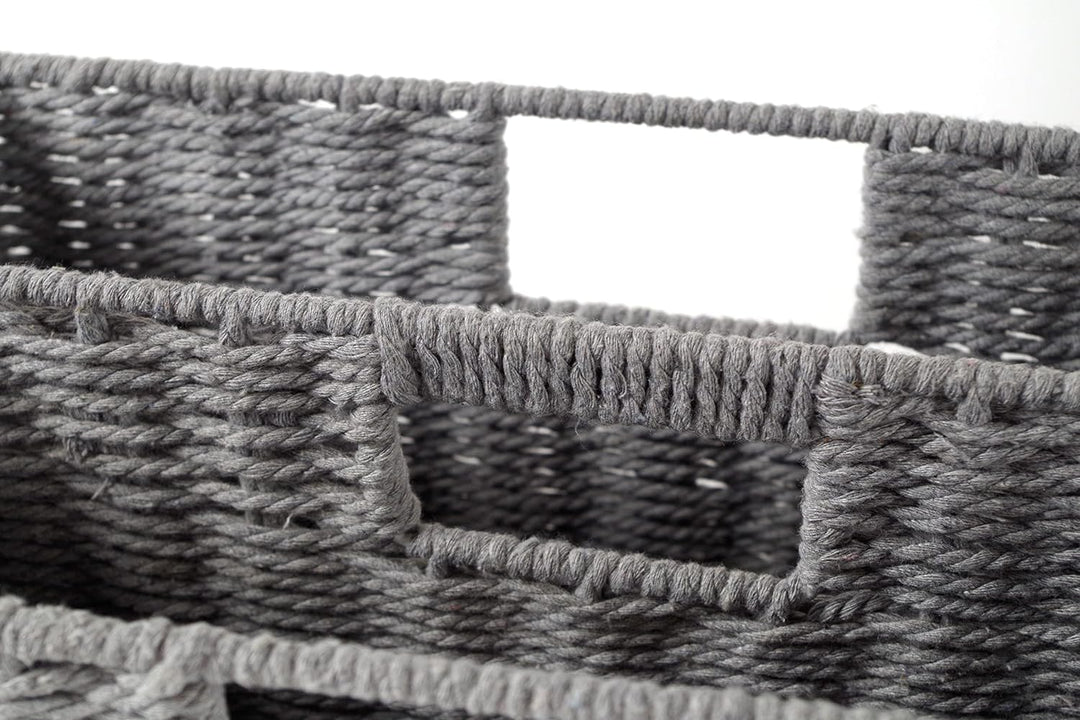 Kobolo Magazinsammler Zeitungsständer - Seil/Rope - Baumwolle - 40x20x23 cm