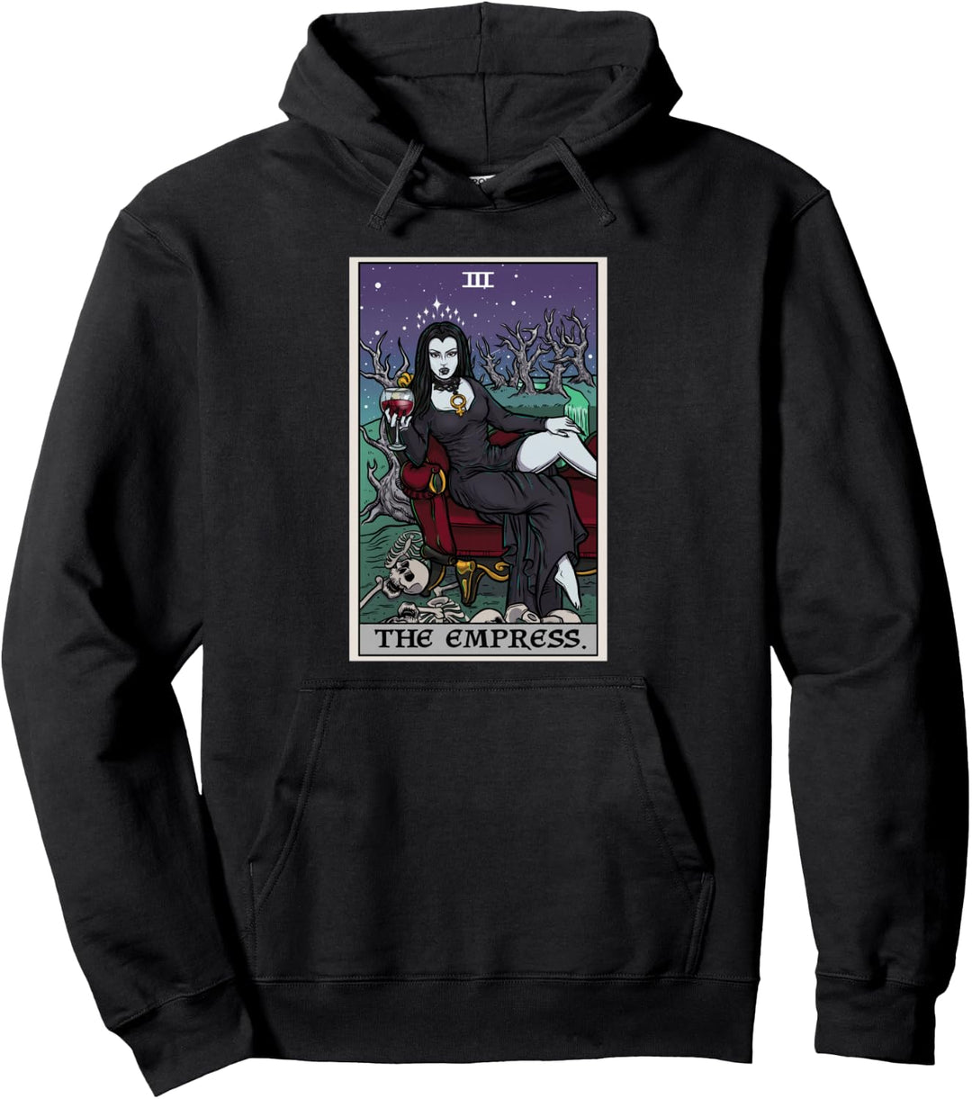 Tarotkarte für Halloween, Vampir, Gothic, Horror-Hexe Pullover Hoodie