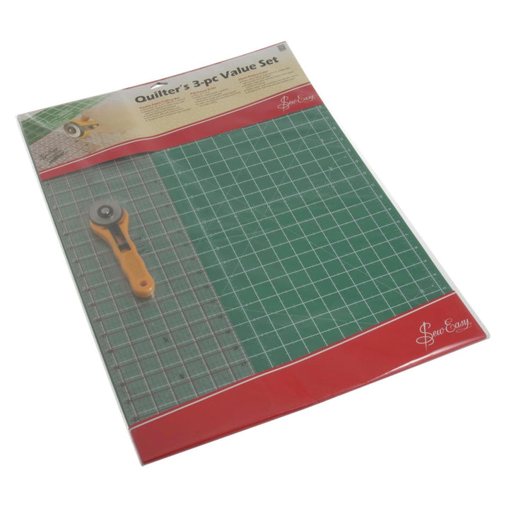 Sew Easy Quilter Set Das Grosse A2 Schneidematten Set (62x45,7cm) Mit Hilfslinien In Cm Und Inch, Sc