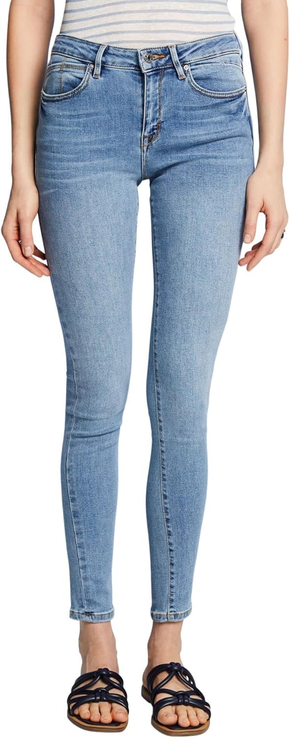 ESPRIT Washed Jeans mit Bio-Baumwolle 25W / 32L Blue Light Washed, 25W / 32L Blue Light Washed
