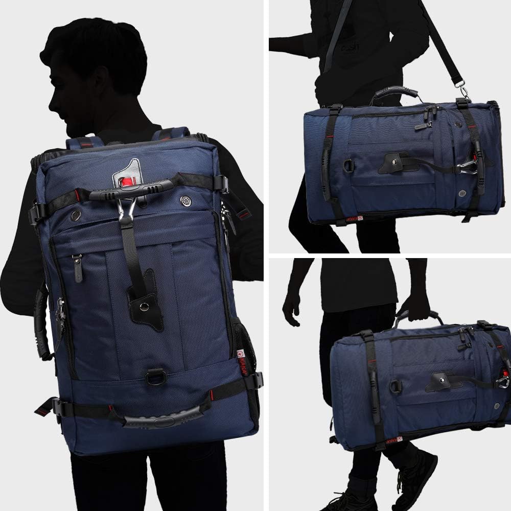 KAKA Travel Backpack, Carry On Backpack Durable Convertible Duffle Bag Fit for 15.6 Inch Laptop for