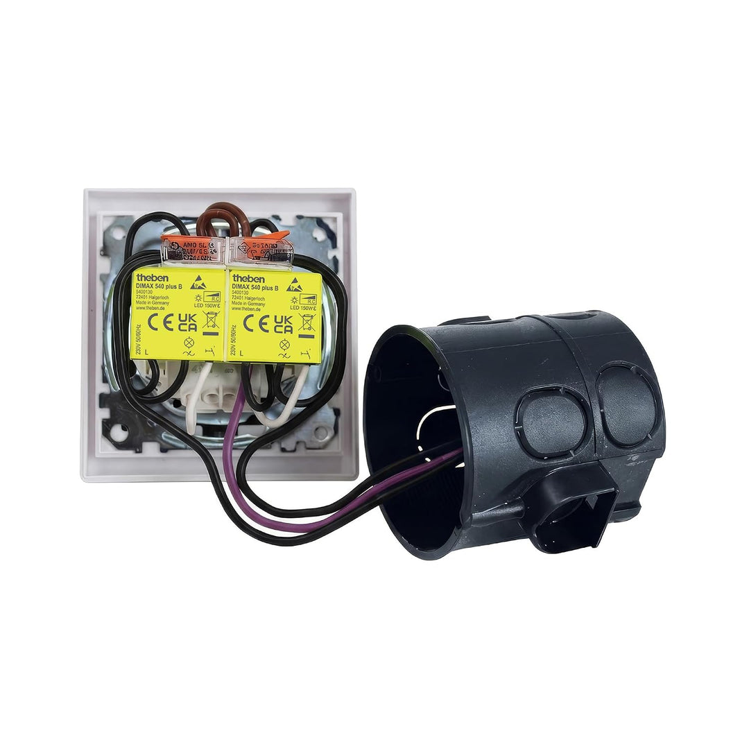 Theben 5400130 DIMAX 540 plus B Unterputz Dimmer I UP-Dimmer I R- und C-Lasten I 230 V AC I ohne Nul
