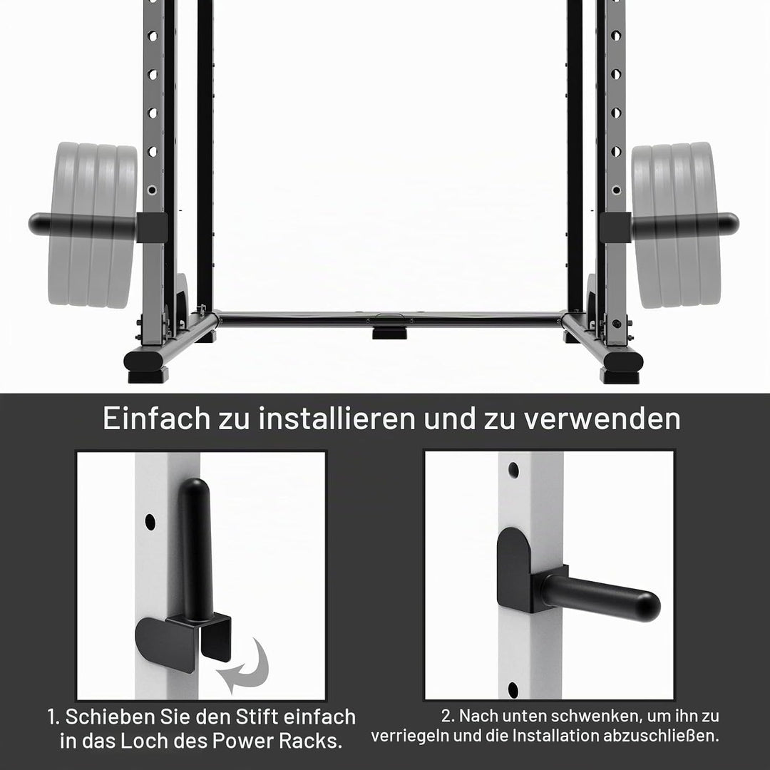 Kipika Hantelscheibenhalter für 2x2 und 3x3 Power Rack - Power Rack Aufsatz für Hantelscheiben - Pas