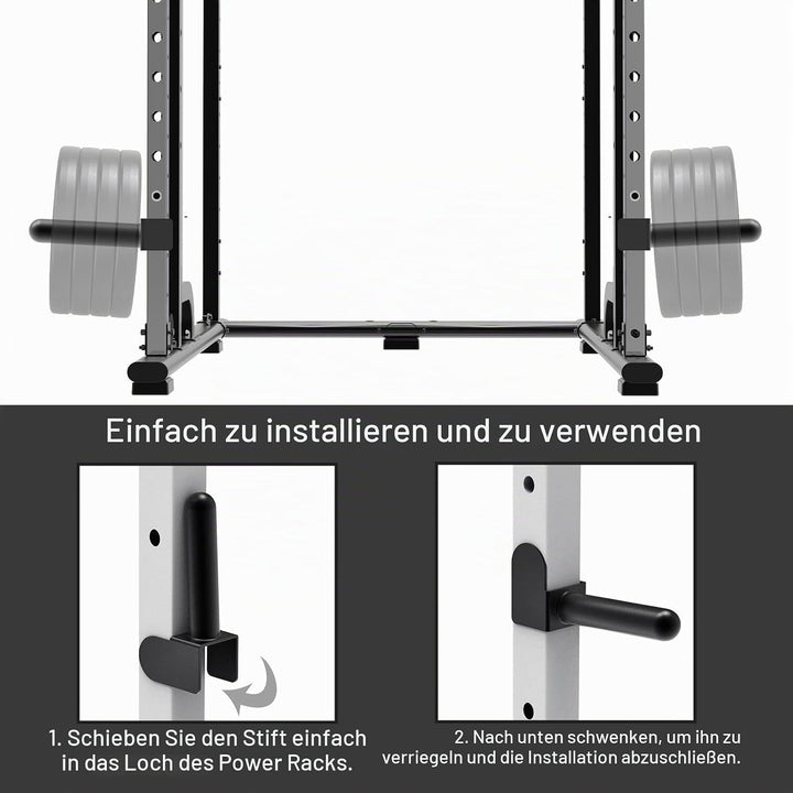 Kipika Hantelscheibenhalter für 2x2 und 3x3 Power Rack - Power Rack Aufsatz für Hantelscheiben - Pas