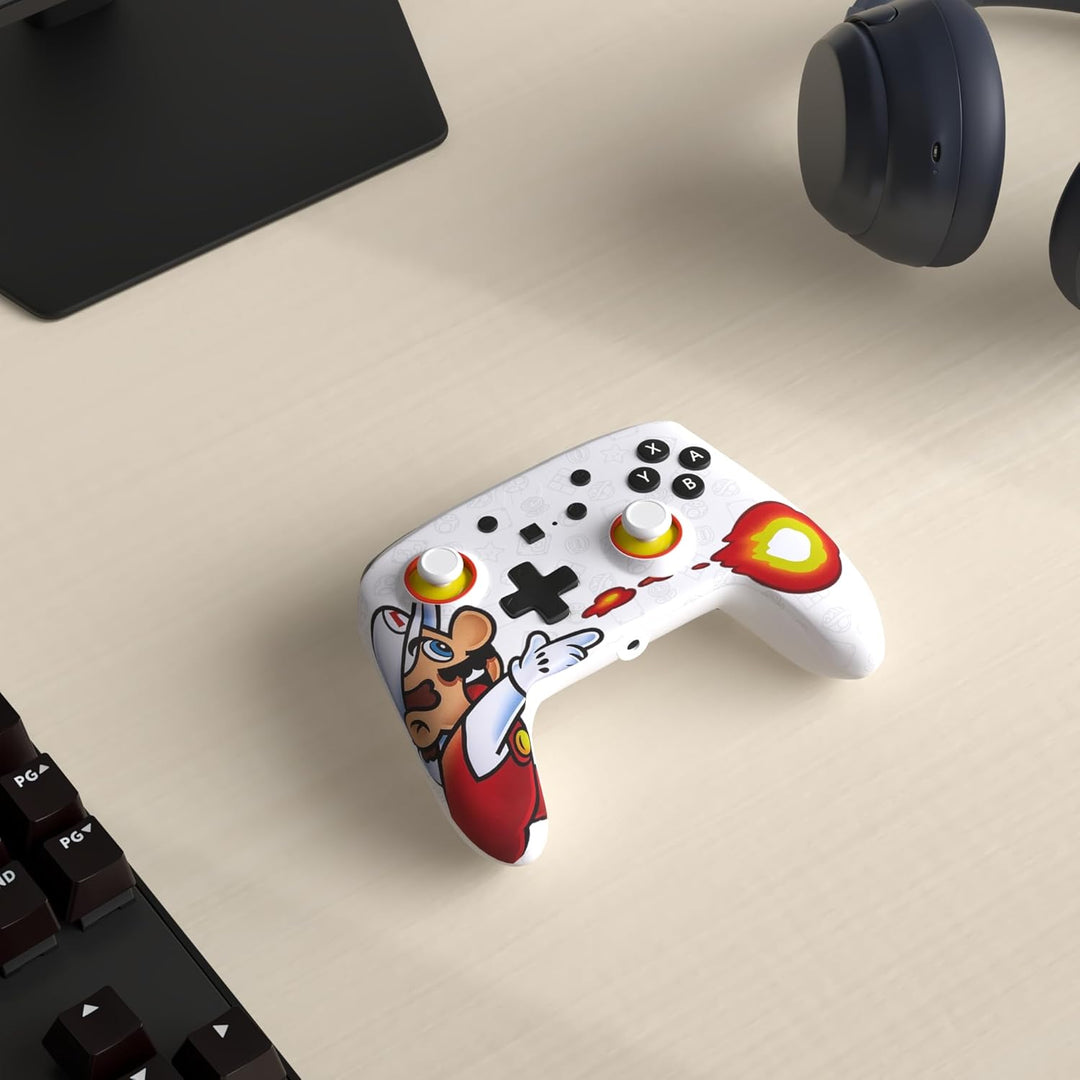 Power A Enhanced Wired Controller for Nintendo Switch - Fireball Mario, Fireball Mario