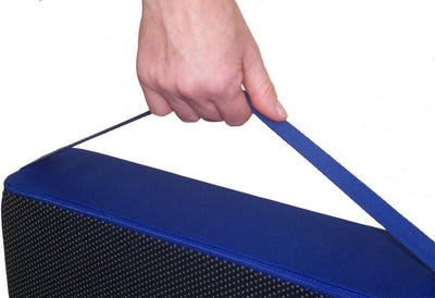 LUplus XL Orthopädische Sitzerhöhung 43x43x Höhe 10 cm Farbe: blau