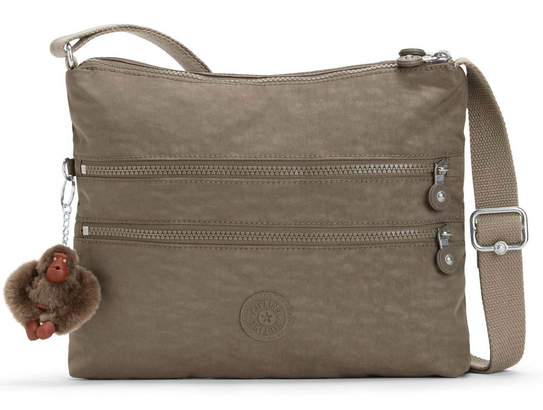 Kipling Alvar, Damen Umhängetasche, Braun (True Beige), 15x24x45 cm (W x H x L), True Beige