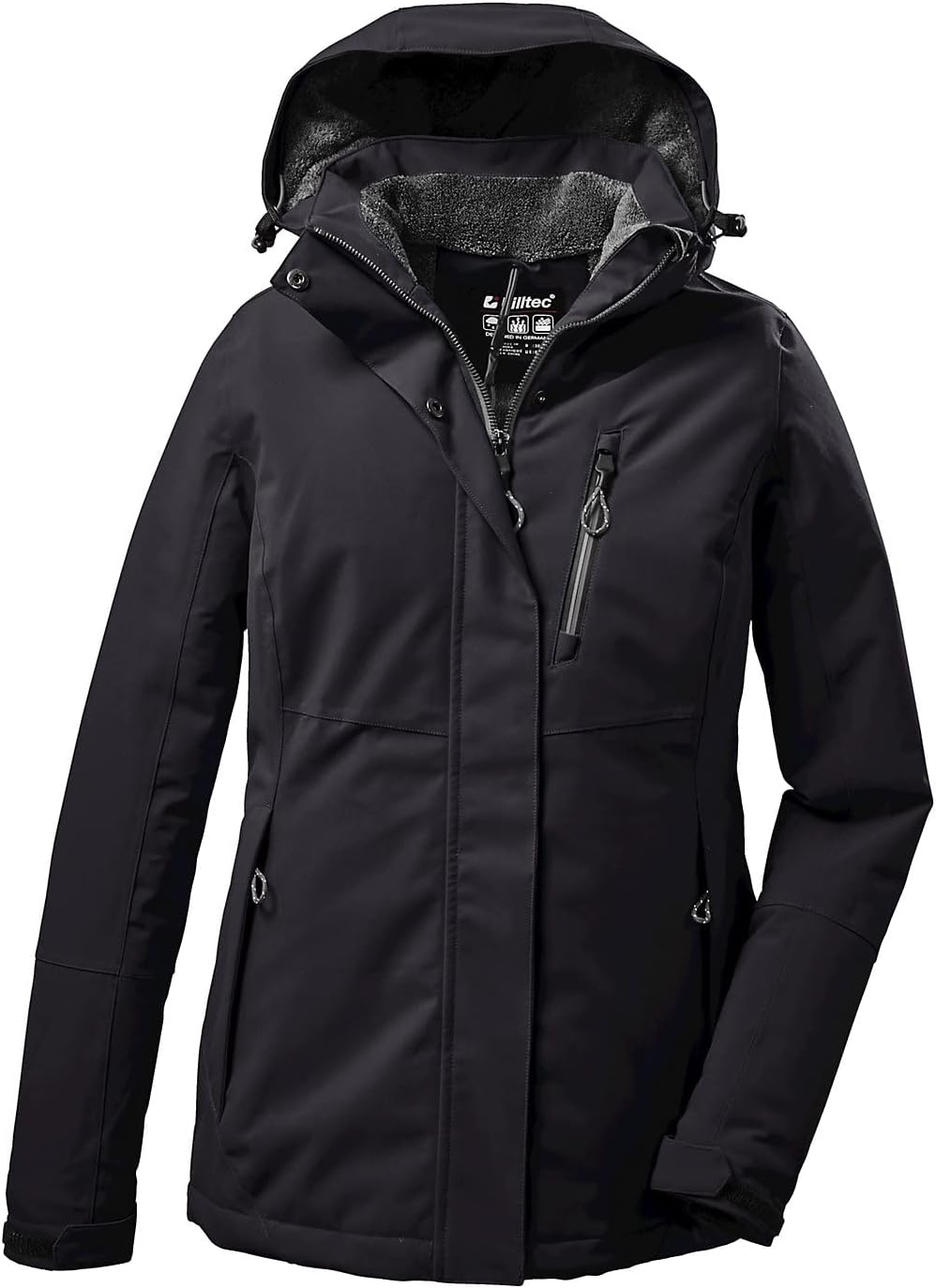 Killtec Damen Outdoorjacke Funktionsjacke mit abzippbarer Kapuze KOW 140 WMN JCKT wasserdicht, windd