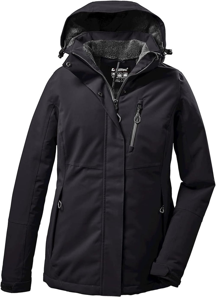 Killtec Damen Outdoorjacke Funktionsjacke mit abzippbarer Kapuze KOW 140 WMN JCKT wasserdicht, windd
