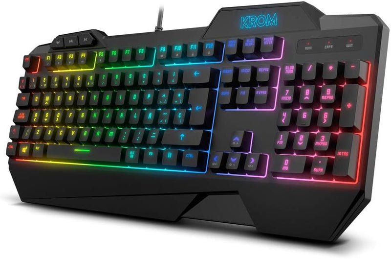 KROM Set mit Tastatur und Maus KRUSHER -NXKROMKRSHRSP- Set mini mechanische tastatur, RGB-LED-Beleuc