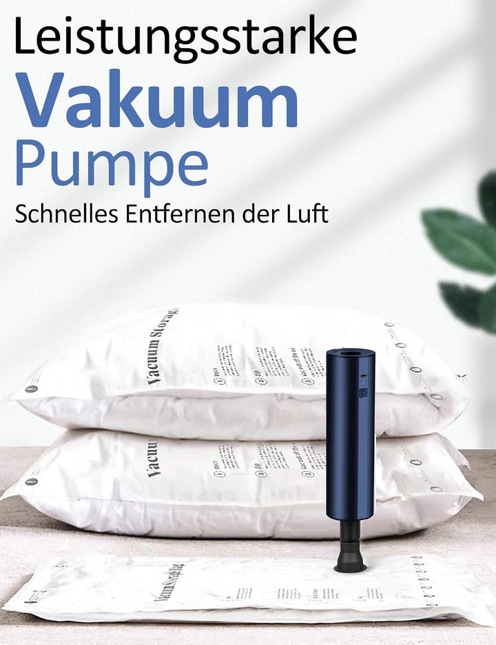 Liberrway Elektrische Luftpumpe mit Doppel-Akku (2×2000mAh) - Schnellaufblasen für Luftmatratzen, Po
