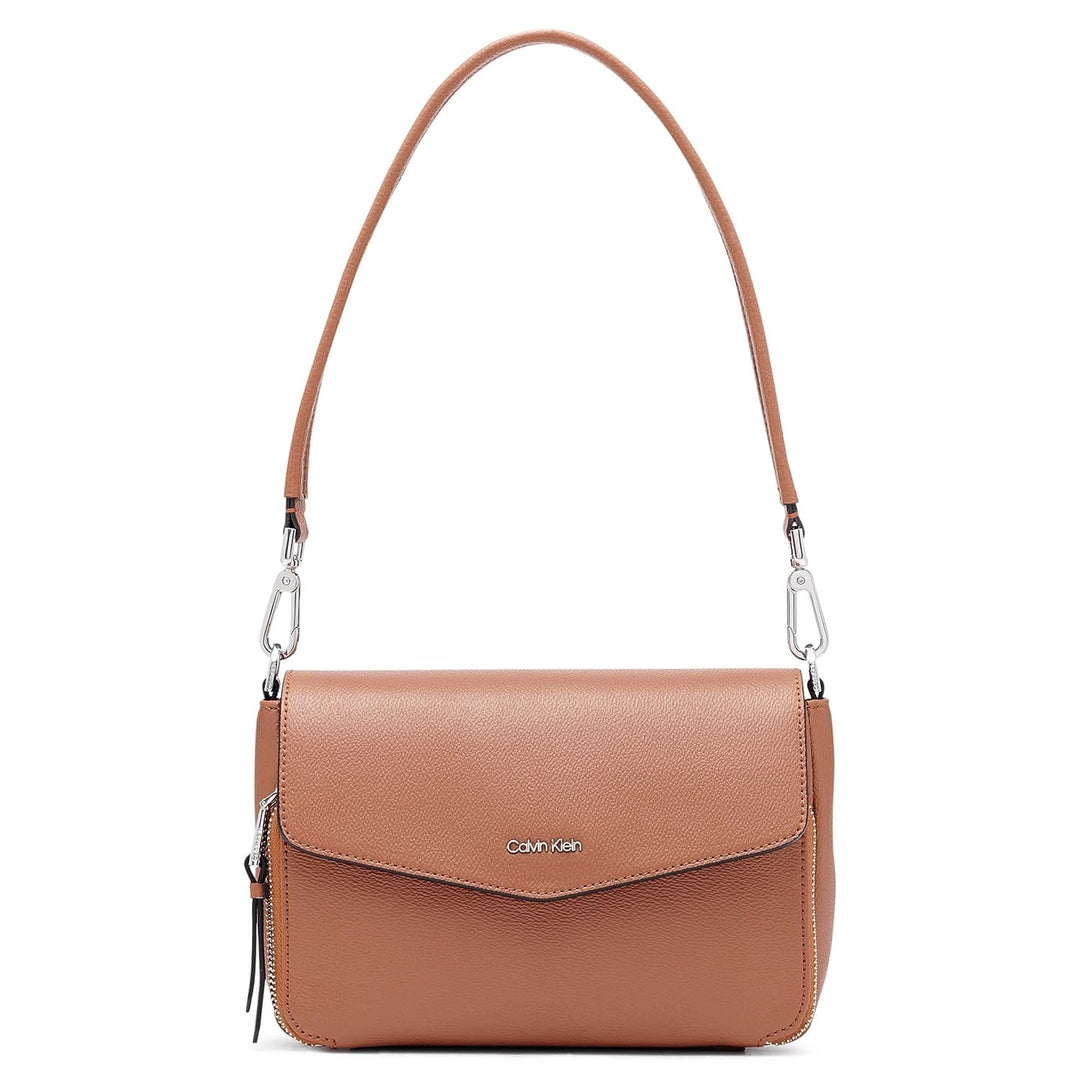 Calvin Klein Ava Novelty Demi Schultertasche Einheitsgrösse Karamellstrukturiert, Einheitsgrösse Kar