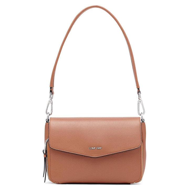 Calvin Klein Ava Novelty Demi Schultertasche Einheitsgrösse Karamellstrukturiert, Einheitsgrösse Kar