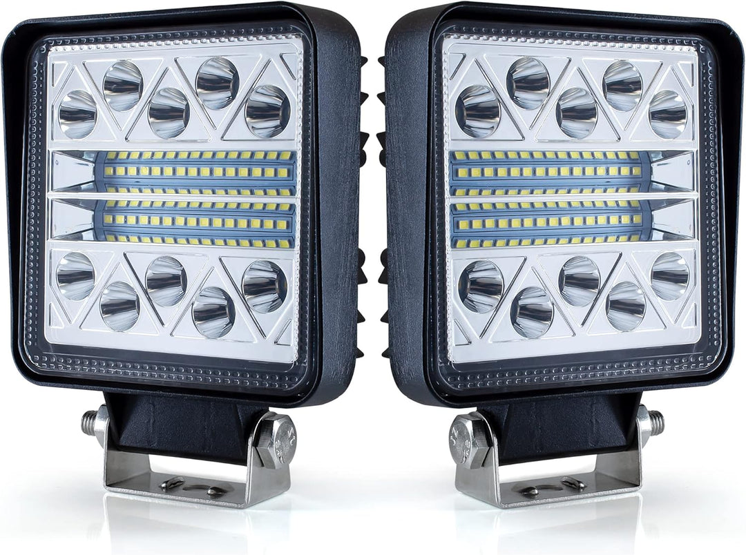 2Pcs onderdrukte werklamp Tractor 102W 12 volt led Spotlight auto 15000LM geleid achteruitrijlicht,